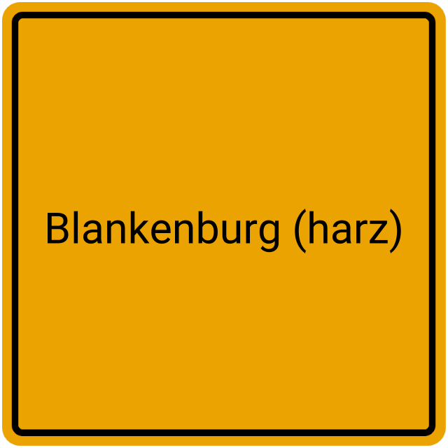 Meldebestätigung Blankenburg (Harz)